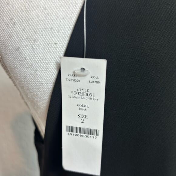 WHITE HOUSE BLACK MARKET BLACK WOMEN DRESS SIZE 2 BRAND NEW WITH TAGS - Picture 4 of 5